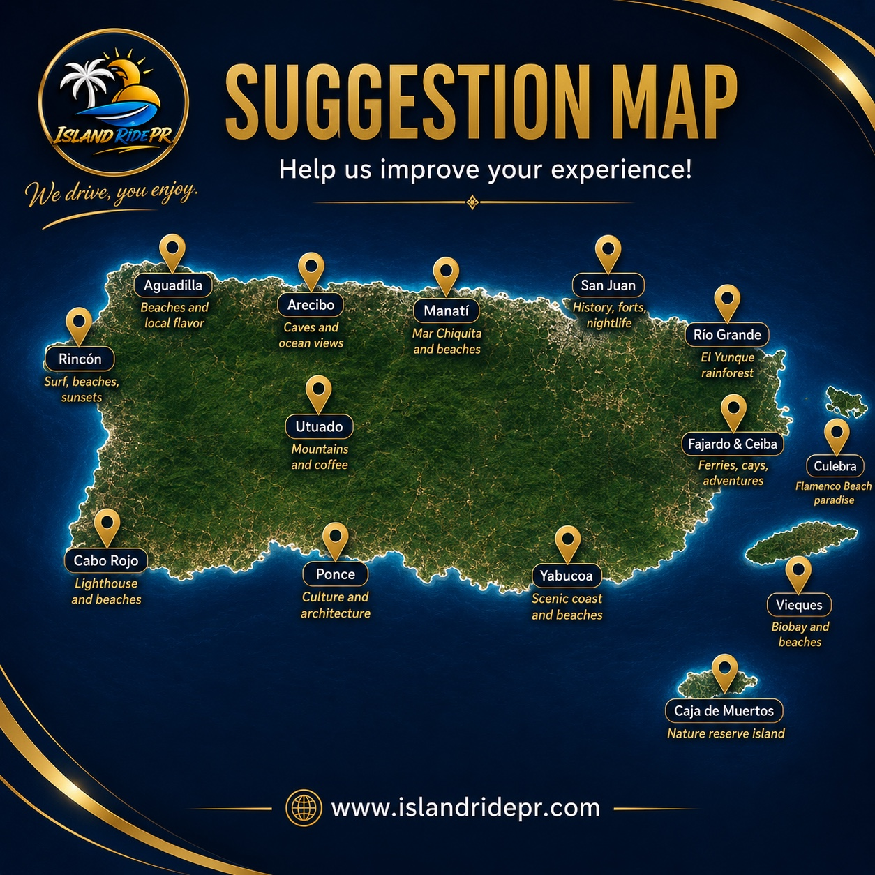 Puerto Rico suggestion map